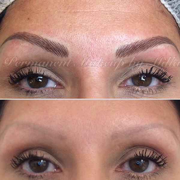 before and after microblading atlanta