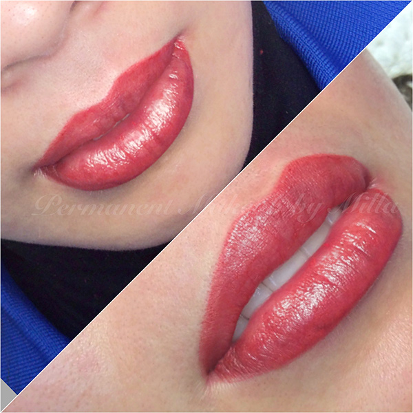 gorgeous lip blushing permanent color